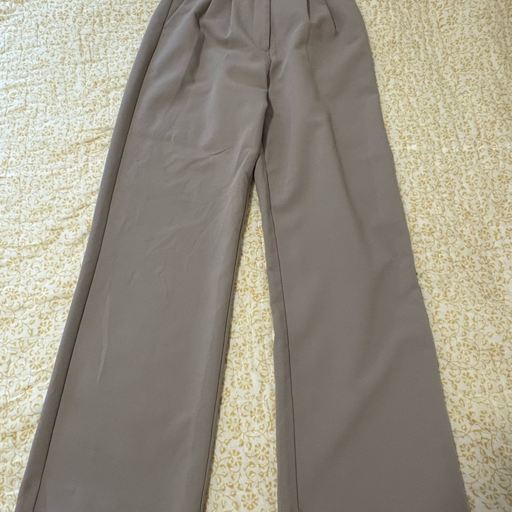 Abercrombie & Fitch Gray Wide Leg Pants